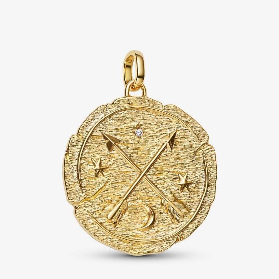 Pandora Crossing Arrows Medallion Charm Hela 764084C01