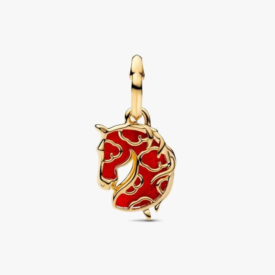 Pandora Punainen Hevonen Charm Hela 764431C01