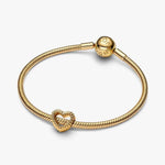 Pandora Beaded Open Heart Charm Hela 767516C00