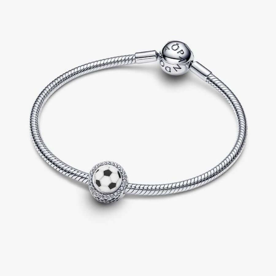Pandora Kaiverrettava Jalkapallo Charm Hela 792016CZ E075