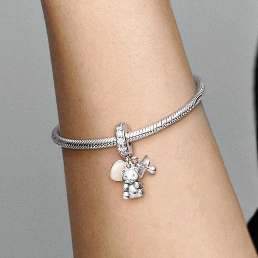 Pandora Baby Teddy Bear Charm Hela 792100CZ