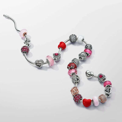 Pandora Sparkling Pavé Round Red Charm Hela 792630C03