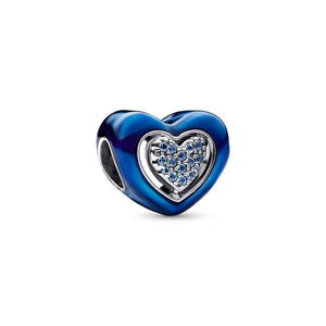 Pandora Blue Spinnable Heart charm hela 792750C01