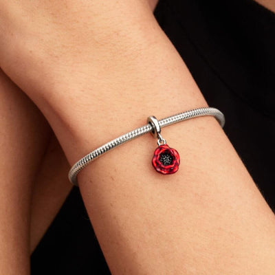 Pandora Punainen Kukka Charm Hela 793917C01