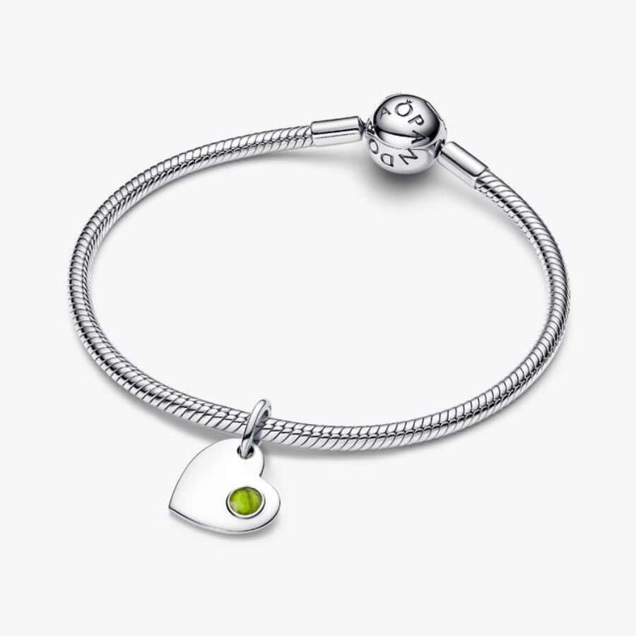 Pandora Heinäkuu Kaiverrettava Sydän Charm Hela 794295C07