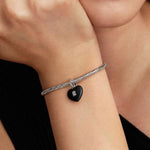 Pandora Musta Sydän Riippulukko Charm Hela 794424C02