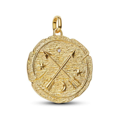 Pandora Crossing Arrows Medallion Charm Hela 764084C01