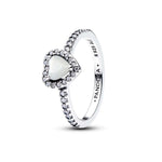 Pandora Elevated White Heart Sormus 198421C11