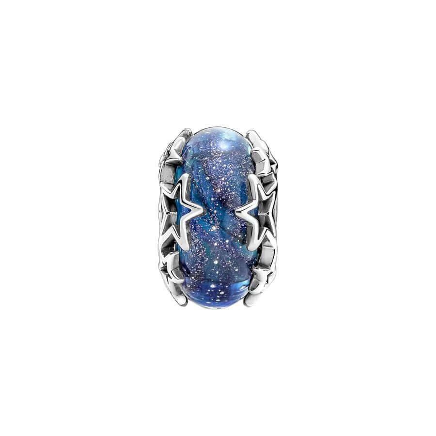 Pandora Galaxy Blue & Star Murano Charm Hela 790015C00