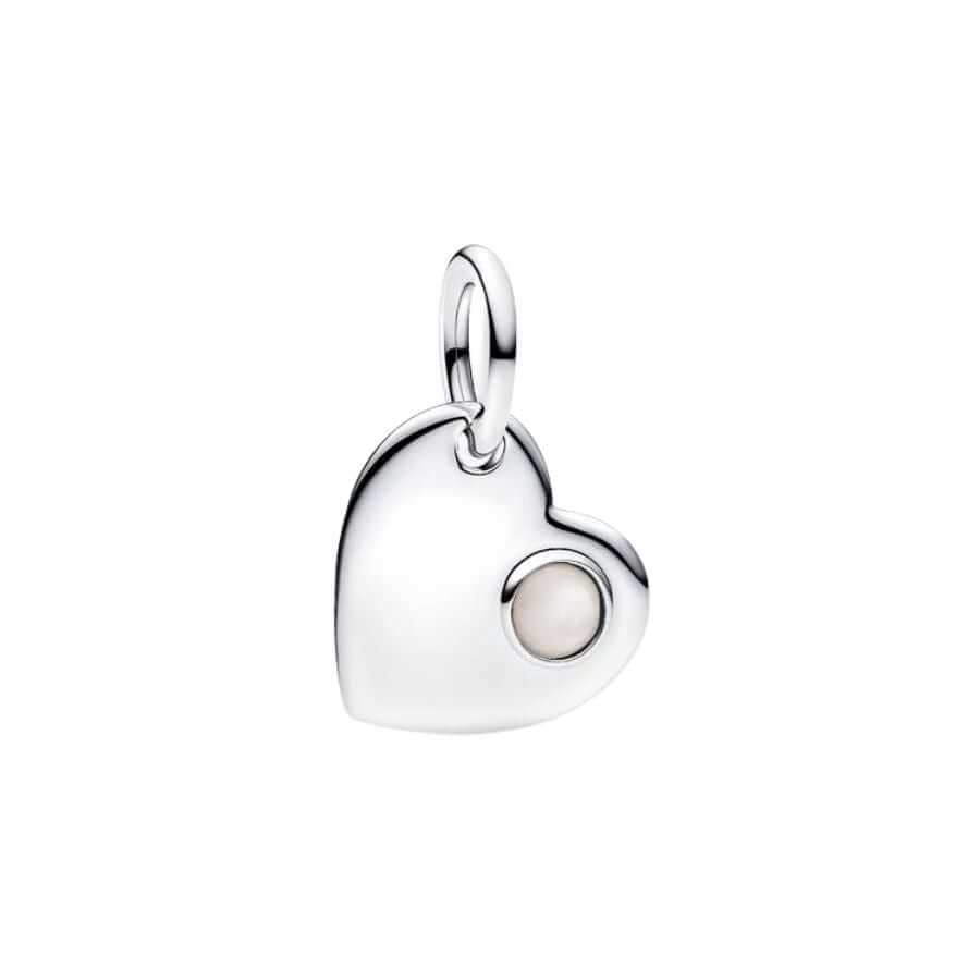 Pandora Kesäkuu Kaiverrettava Sydän Charm Hela 794295C06