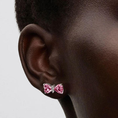 Pandora Pinkki Rusetti Korvakorut 294265C01