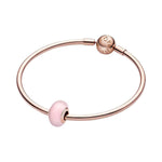 Pandora Matte Pink Murano Glass hela 789421C00