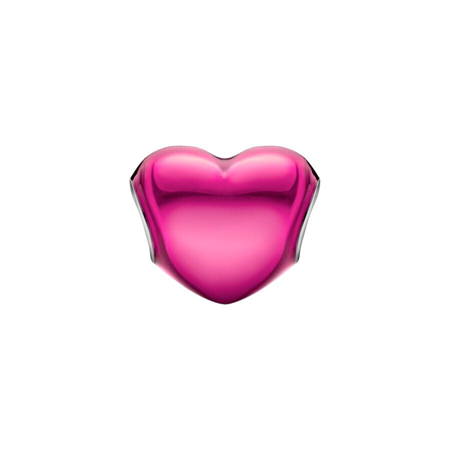 Pandora Metallic Pink Heart Charm Hela 799291c03