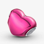 Pandora Metallic Pink Sydän Charm Hela 793337C03