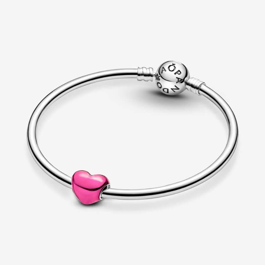 Pandora Metallic Pink Sydän Charm Hela 793337C03