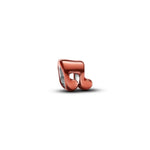 Pandora Mini Oranssi Nuotti Charm Hela 794902C01