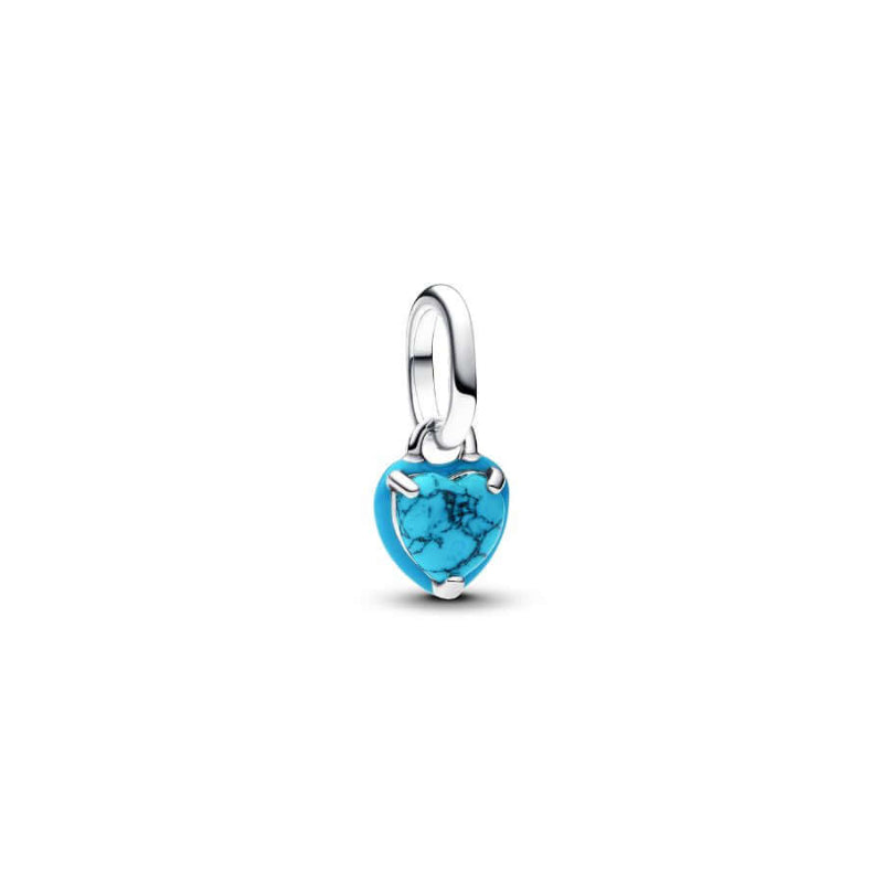 Pandora Mini Turkoosi Sydän Charm Hela 793827C01