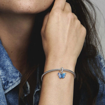 Pandora Moments Blue Murano Glass Butterfly 