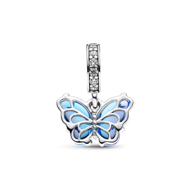 Pandora Moments Blue Murano Glass Butterfly hela 