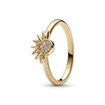 Pandora Moments Celestial Sparkling Sun sormus 162674C01