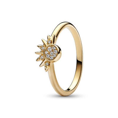 Pandora Moments Celestial Sparkling Sun sormus 162674C01