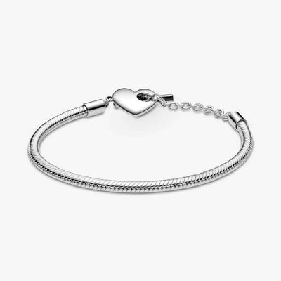 Pandora Moments Heart T-Bar Snake rannekoru 599285c00