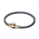 Pandora Moments Sininen Cord Box Rannekoru 563816C02