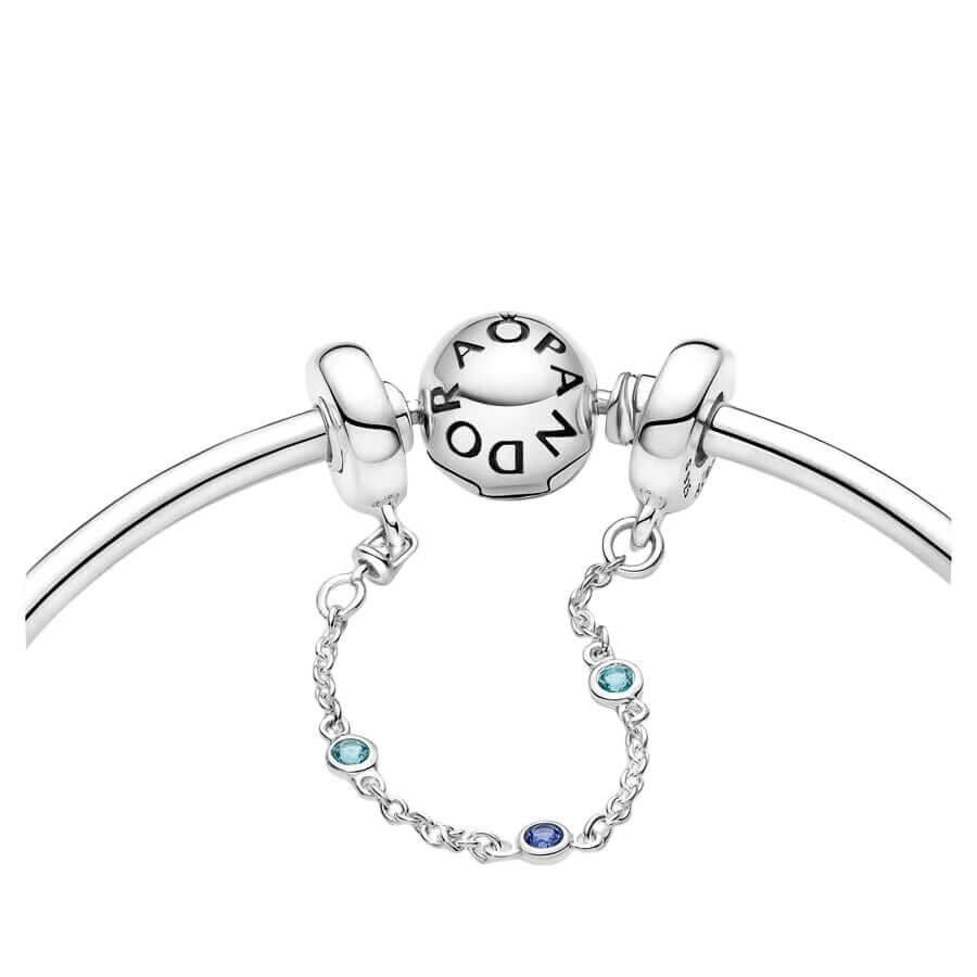 Pandora Moments Triple Blue Stone turvaketju 791688C01-05