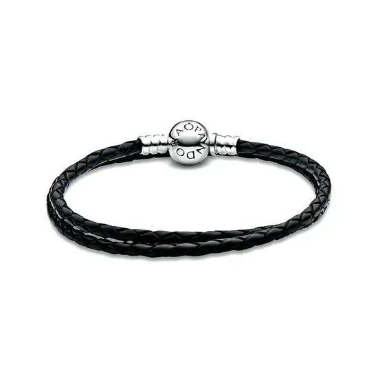 Pandora Moments rannekoru Black Double Woven 590745CBK