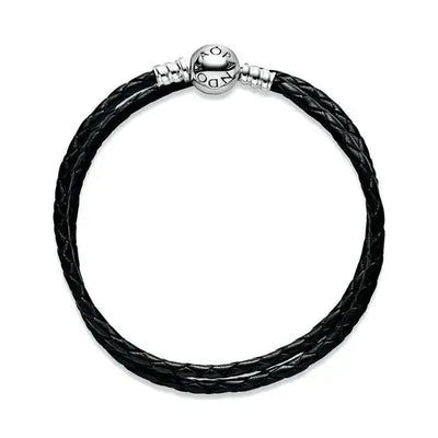 Pandora Moments rannekoru Black Double Woven 590745CBK
