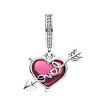 Pandora Muranolasisydän ja nuoli Charm Hela 793085C01