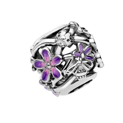 Pandora Openwork Violetti päivänkakkara Charm Hela 798772c02