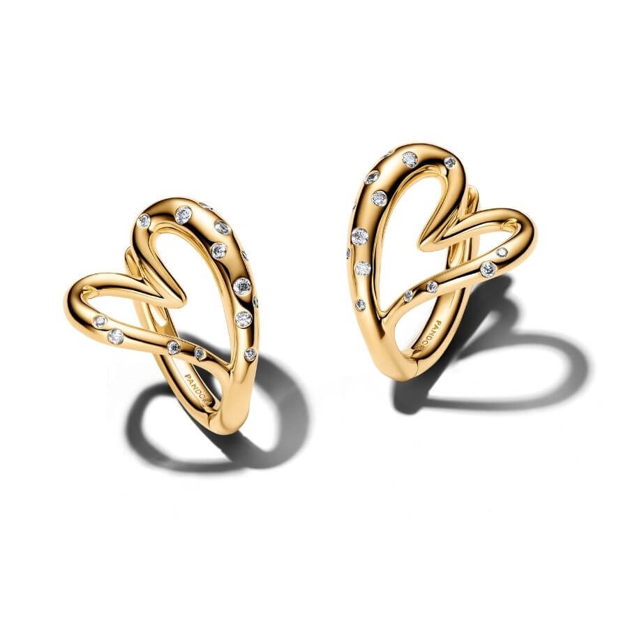 Pandora Organically Shaped Heart Korvakorut 264664C01