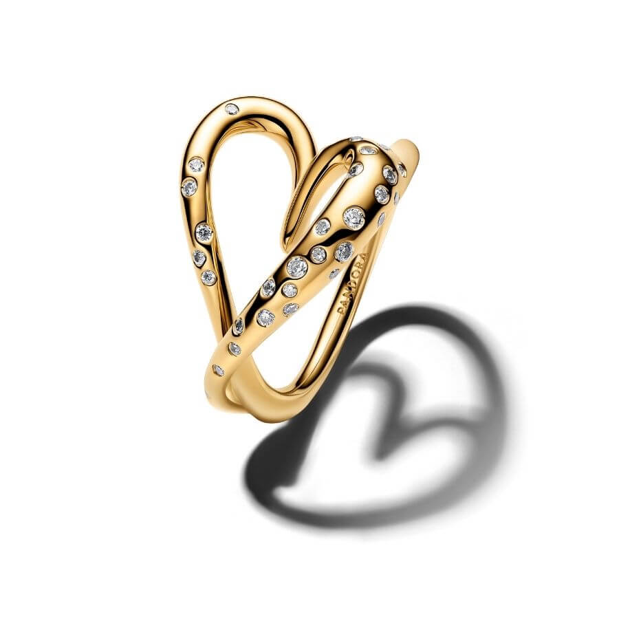 Pandora Organically Shaped Heart Sormus 164675C01