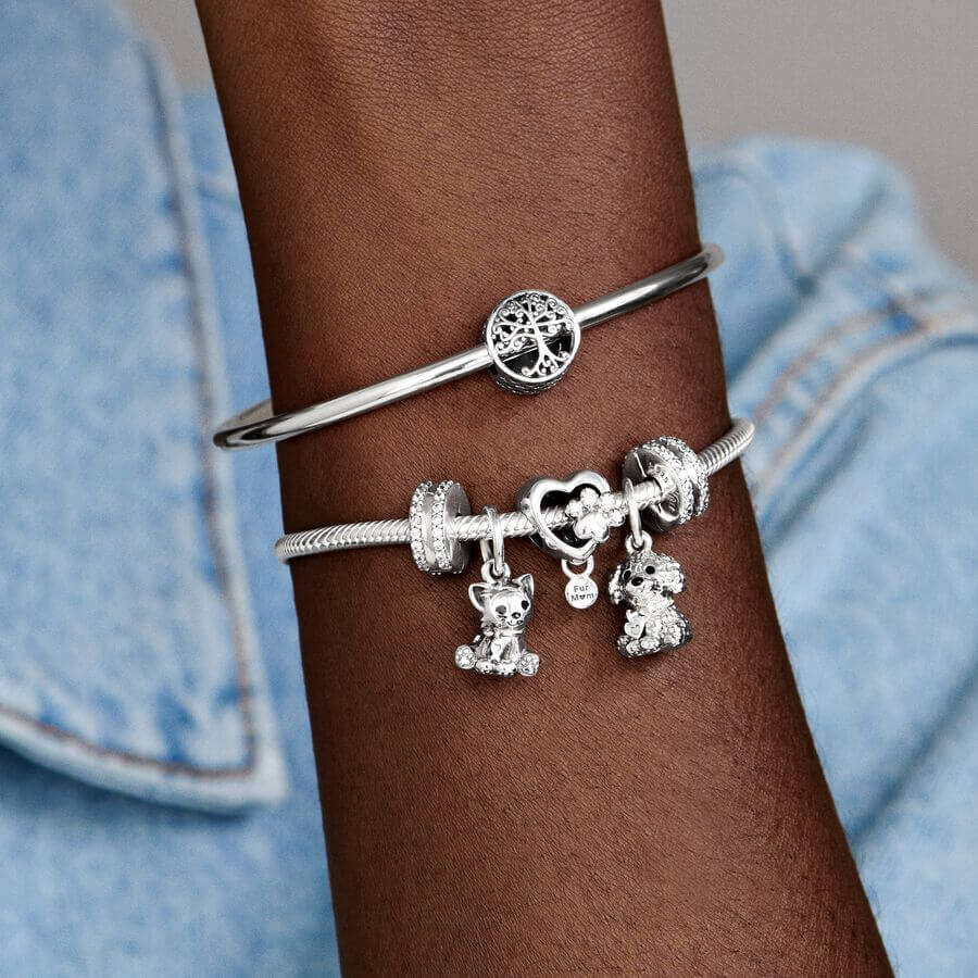 Pandora Pavé-rivit charm lukkopala 798422c01