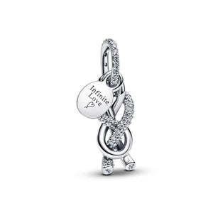 Pandora Pavé Ikuisuus Solmu Charm Hela 793780C01