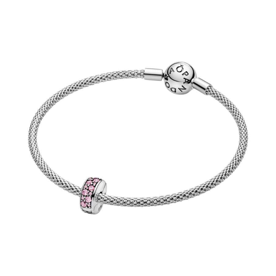 Pandora Pavé Pink Shining Elegance lukkopala 791817PCZ