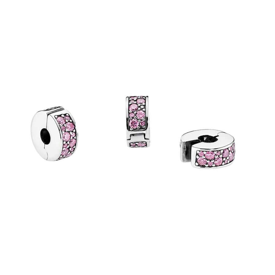 Pandora Pavé Pink Shining Elegance lukkopala 791817PCZ
