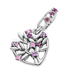 Pandora Pink Heart Family Tree charm hela 799153C01