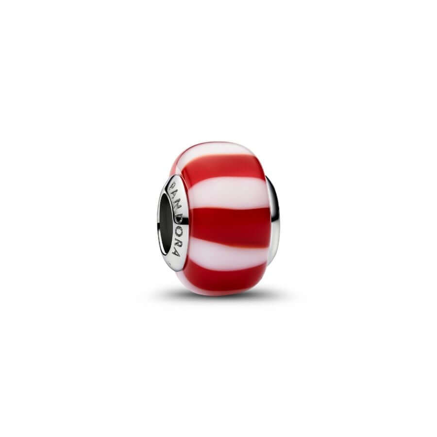Pandora Punainen Piparminttu Muranolasi Charm Hela 735071C01