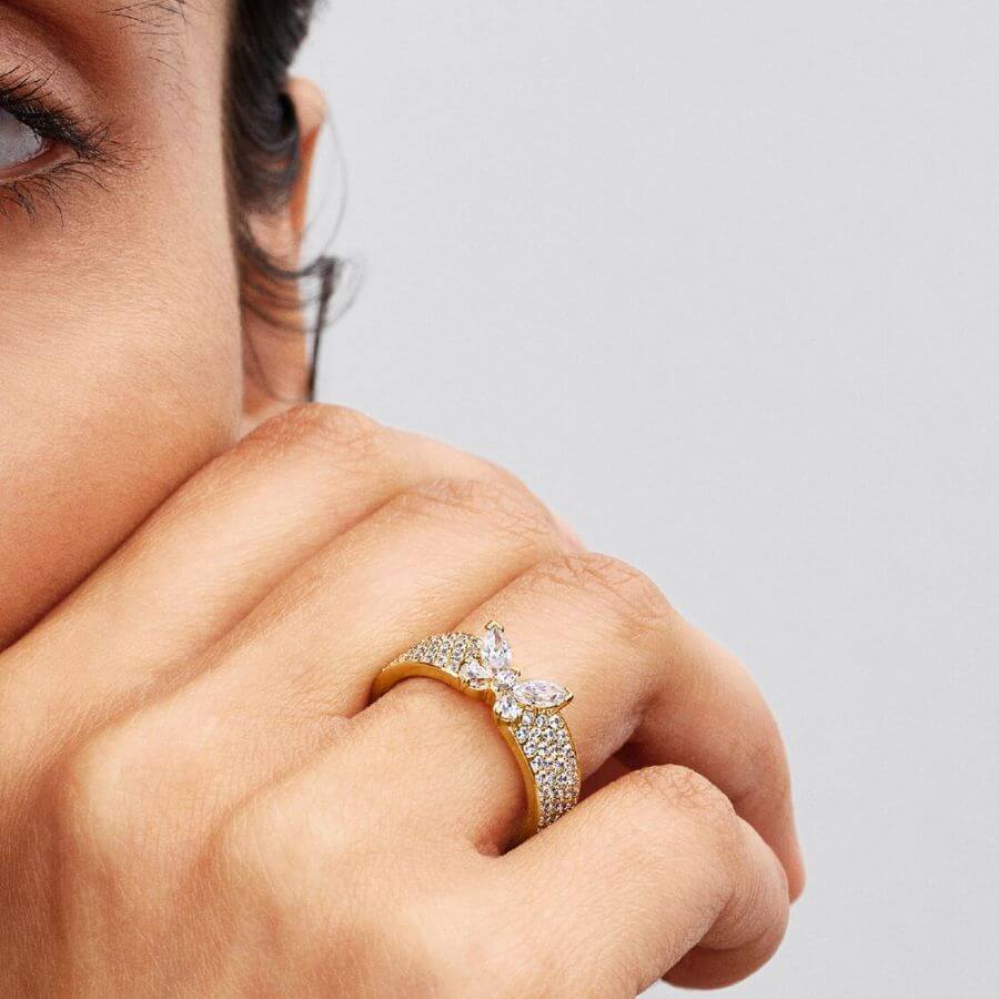 Pandora Pave Perhonen Sormus 164270C01