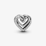 Pandora Sparkling Entwined Hearts charm hela 799270c01