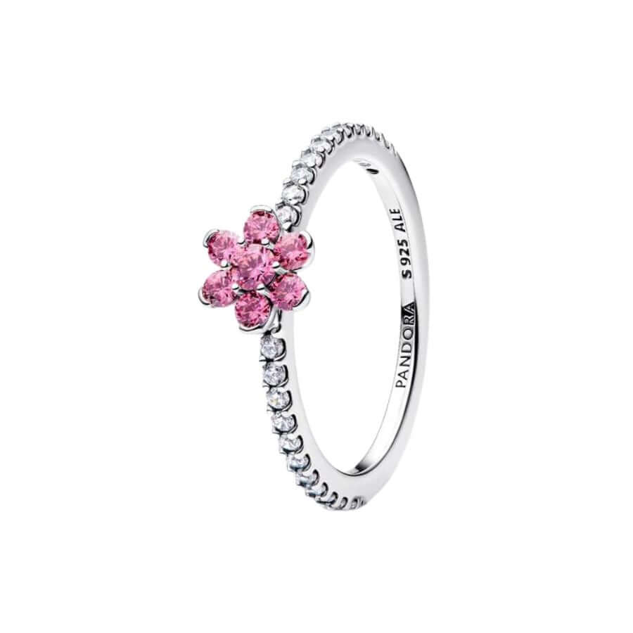 Pandora Sparkling Pinkki Kukka Sormus 194499C02