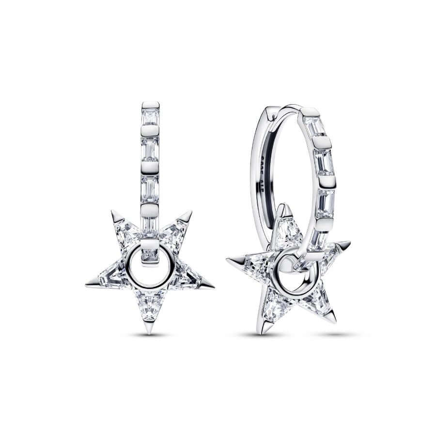 Pandora Sparkling Stella Korvarenkaat 295083C01