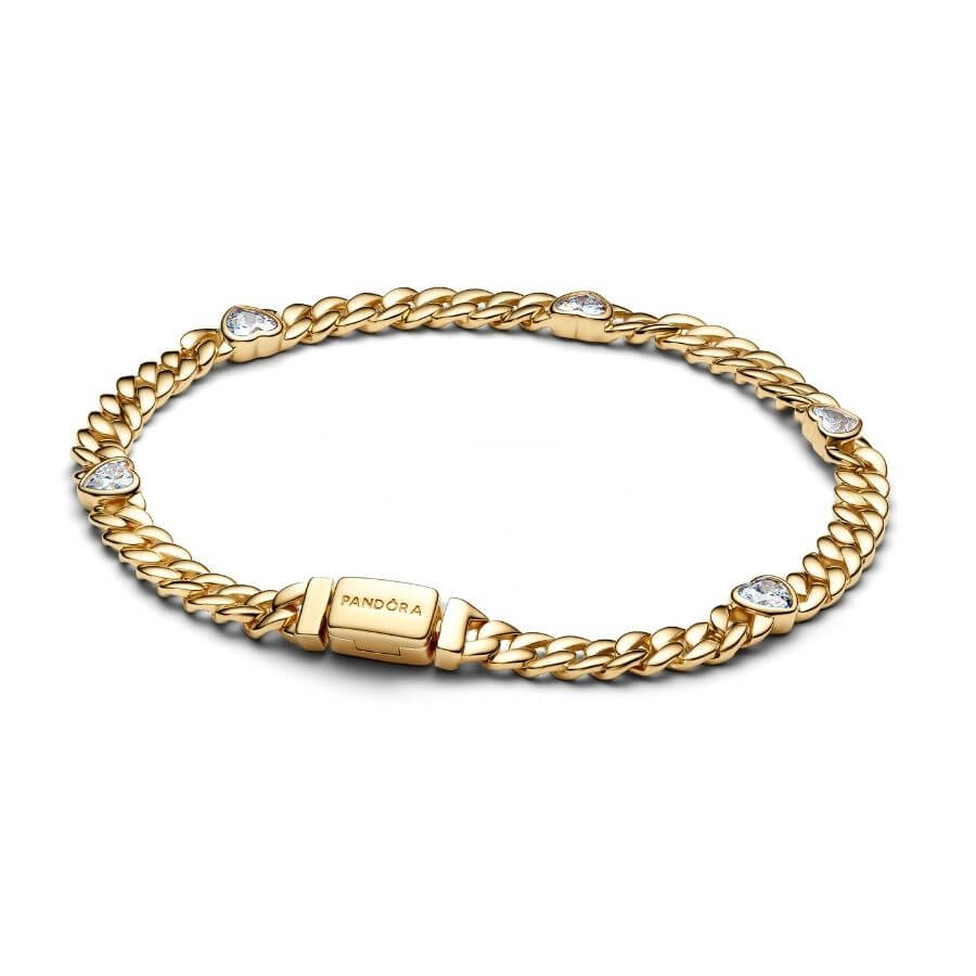 Pandora Sydän Cuban Chain Rannekoru 564226C01