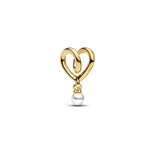 Pandora Sydän Helmellä Charm Hela 764138C01