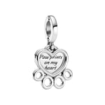 Pandora Sydän ja Tassu Charm Hela 799360C00