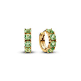 Pandora Timeless Green Hoop Korvakorut 263851C01