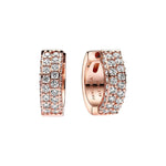 Pandora Timeless kaksiriviset pavé korvarenkaat 282622C01