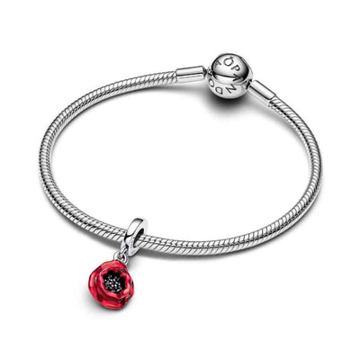 Pandora Punainen Kukka Charm Hela 793917C01